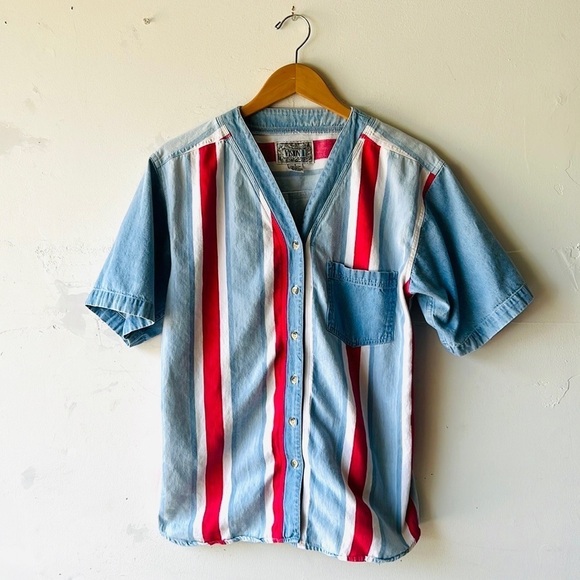 Vintage Striped Button Down - Picture 2 of 7